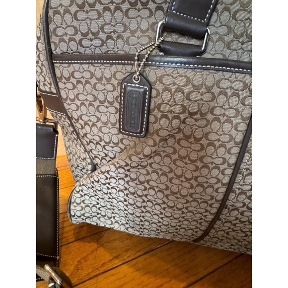 Coach Mini Signature Hudson Computer Laptop Business Briefcase Bag #70058 (pu160 - Picture 5 of 11